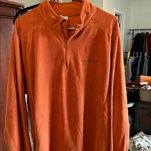 Columbia Burnt Orange Quarter-Zip Pullover